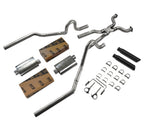 Borla Dual Exhaust Mufflers for P71 Crown Vic (2004–2011) 2.5" Rolled Black Tip