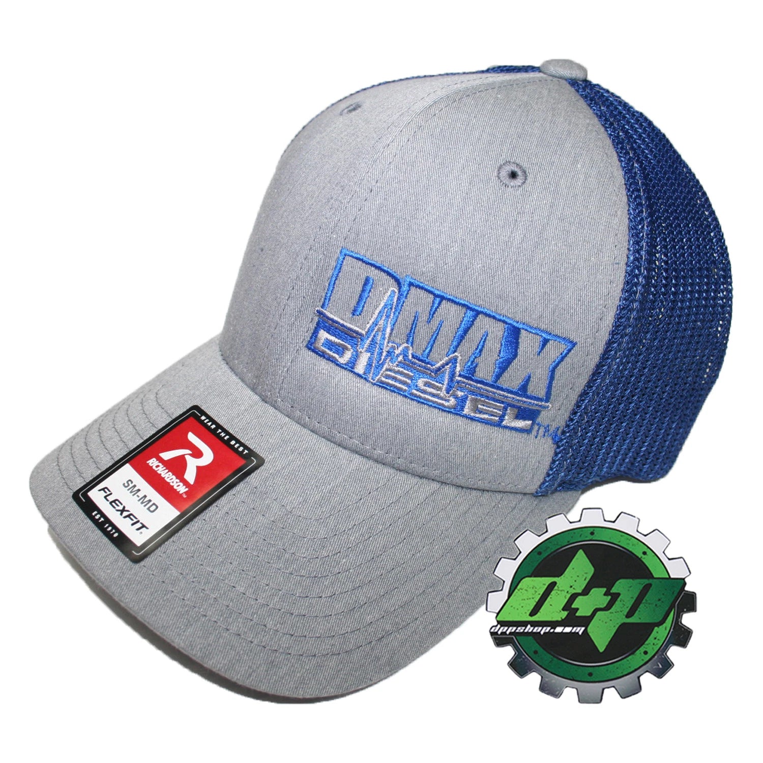 Dmax Duramax Truck Hat Richardson 110 Gray Denim Blue Mesh S/M