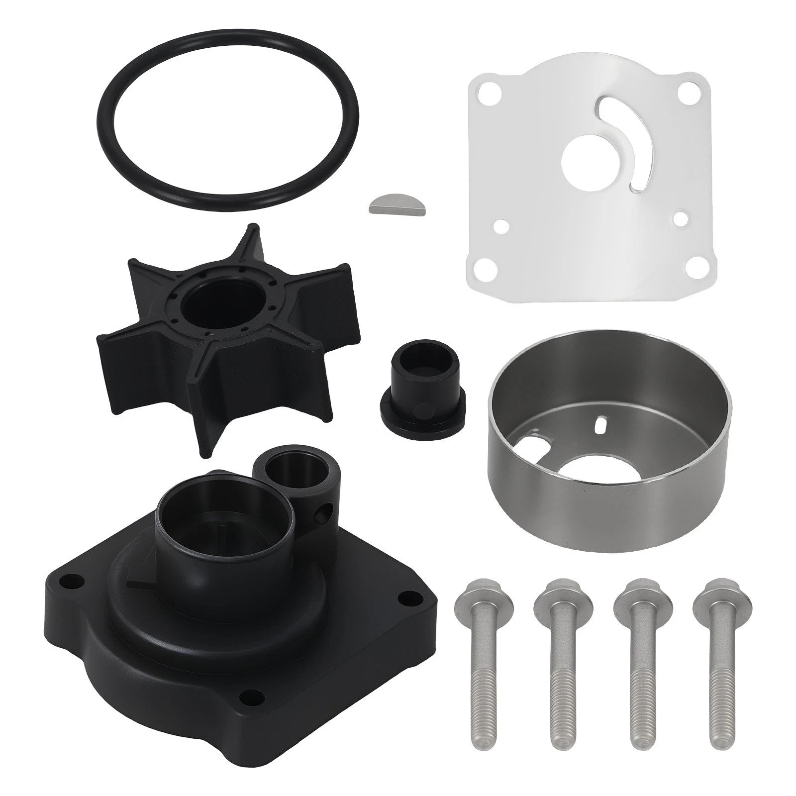 Impeller Kit for Yamaha 25HP 30HP F25 F25A F25B (1993–2017) 61N-W0078-00 18-3432