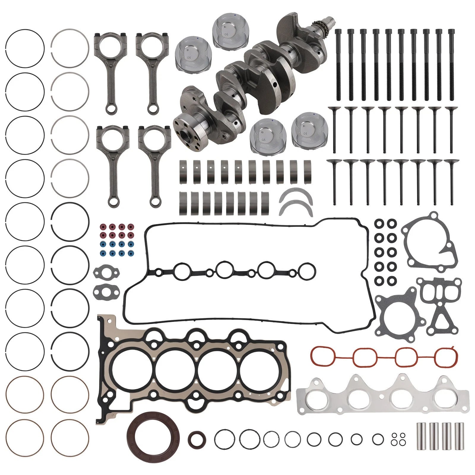 G4FD Engine Overhaul Rebuild Kit for Hyundai Kia Accent Rio 1.6L (2012–2016)
