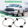 2 Pc Headlight Harness 68193062AB for Dodge Ram 1500 2500 3500 (2002–2018)