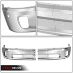 Front Bumper Face Bar for Ram 1500 (2014–2023) w/Parking Sensor, Fog Light Holes, Chrome