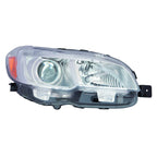 Replacement Passenger Side Halogen Headlight Assembly w/Chrome Bezel