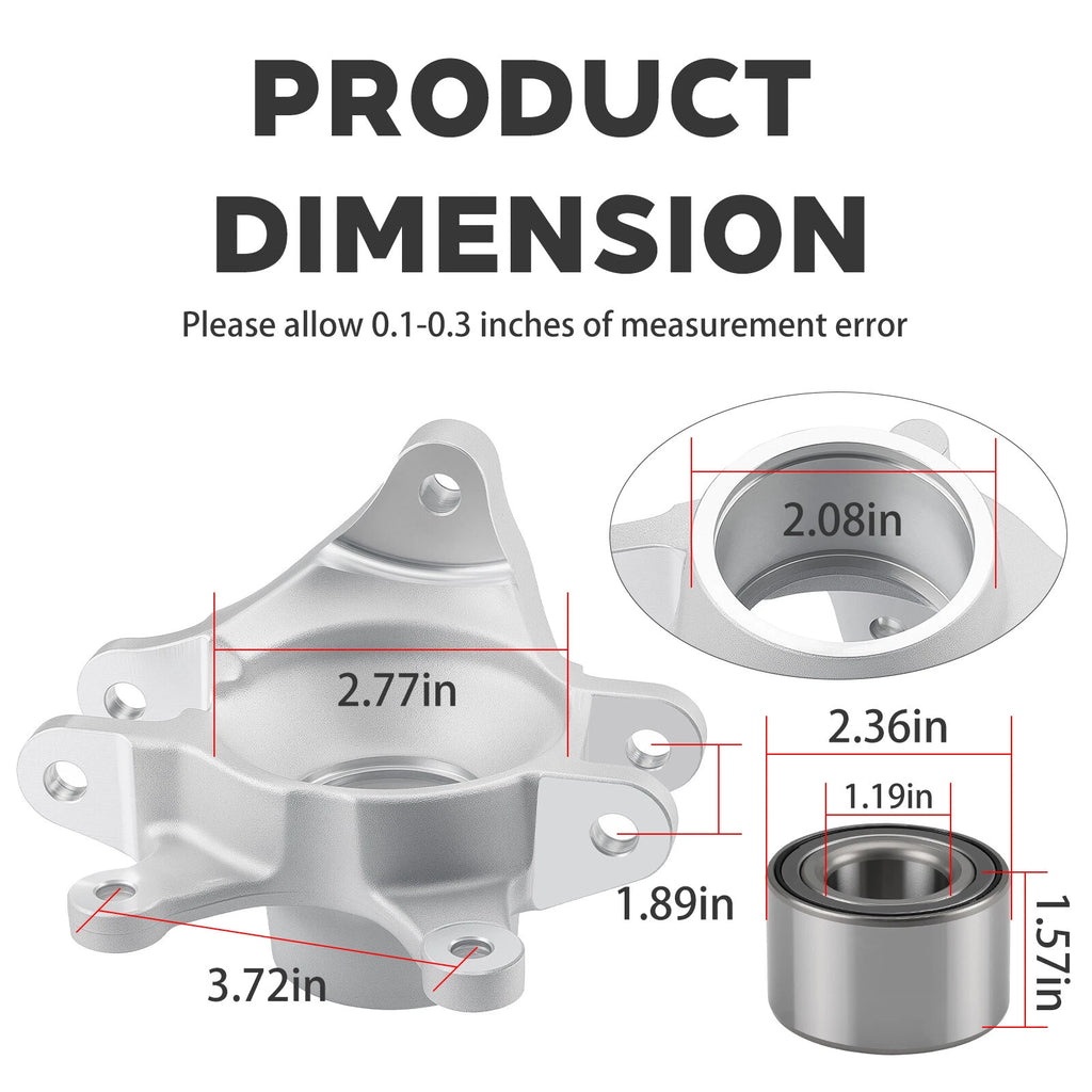 Rear Right Wheel Axle Knuckle & Bearing for Can-Am Maverick Max 1000R (2013–2023) 705501731