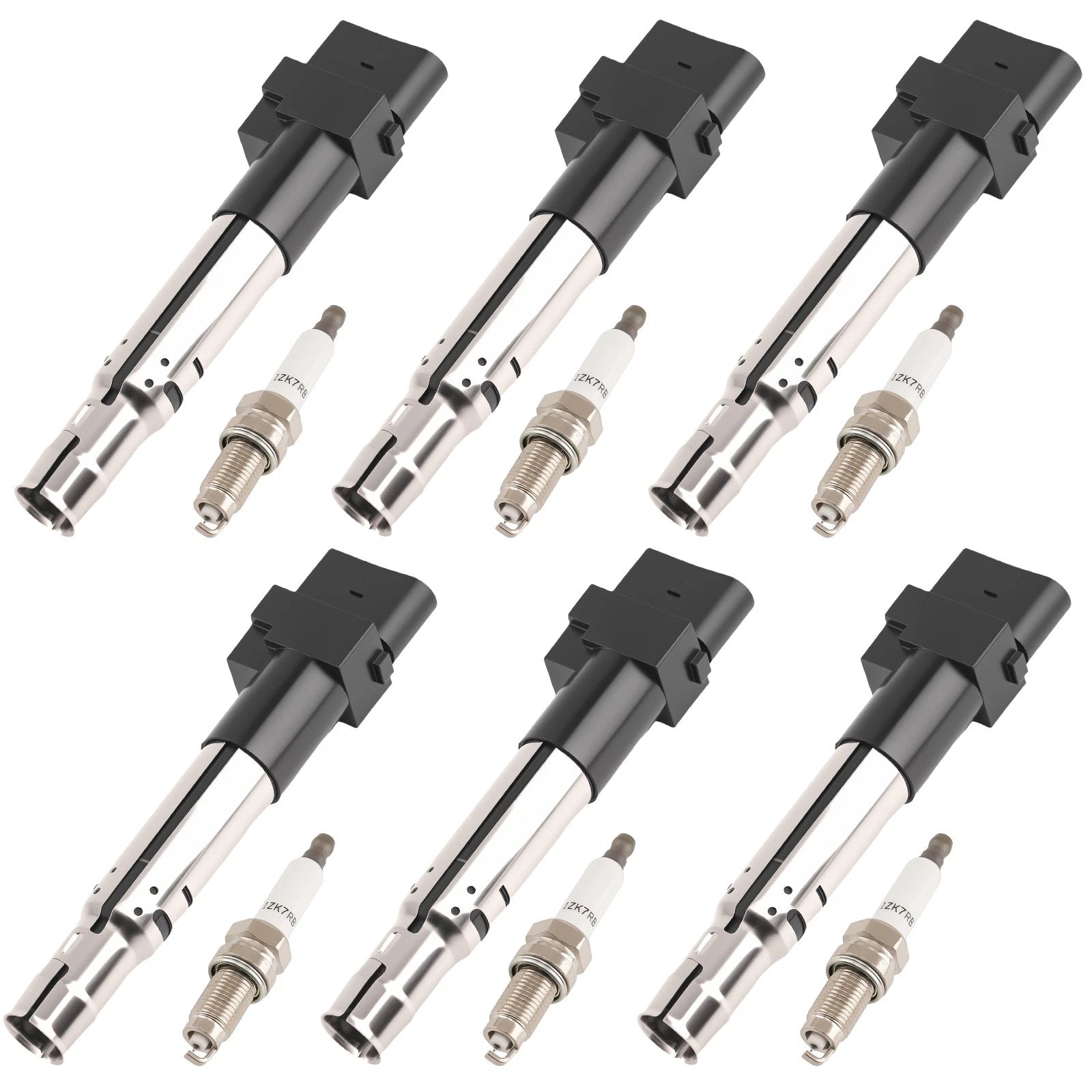 6x Ignition Coils & Spark Plug for Audi TT VW Eos 3.2L V6 (2004–2009) UF531