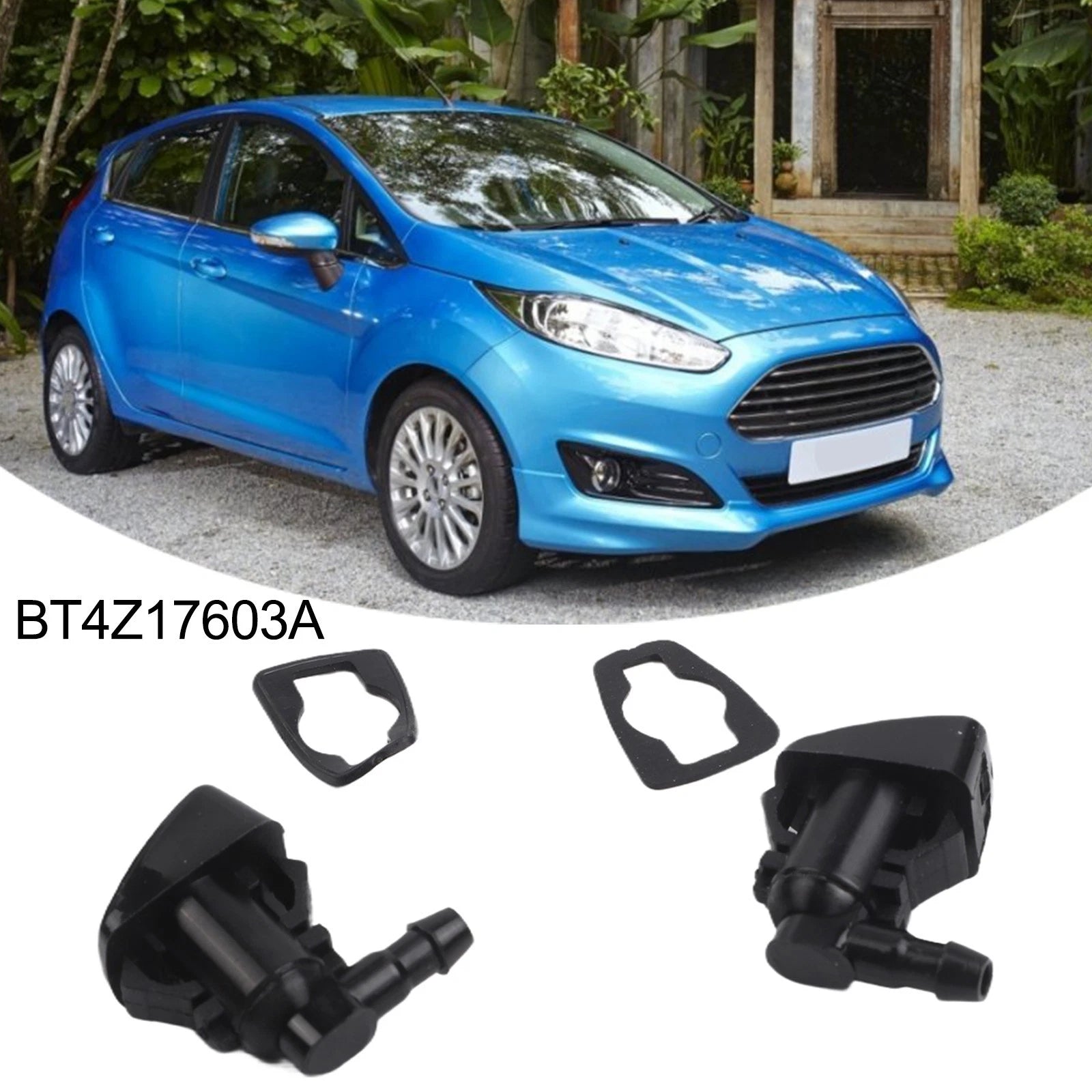 Wiper Nozzle for Ford Fiesta (2011–2015) 1pcs Front Windscreen Spray Jet