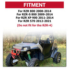 Complete Door Set for Polaris RZR/RZR-S XP 570 800 900 (2008–2021)
