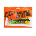 Fishing Tackle Kit Soft Plastic Lures Ribbed Swim Action (ABS)