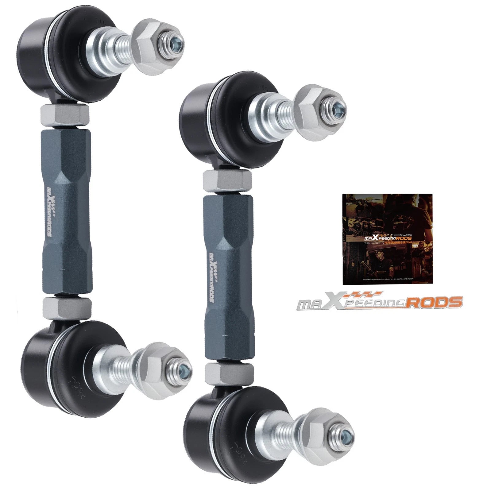 Adjustable Front Sway Bar Link Kit for Universal Fit (137-160mm)