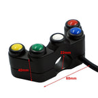 Universal 5 Button Handlebar Switch for Motorcycle (7/8" 22mm)