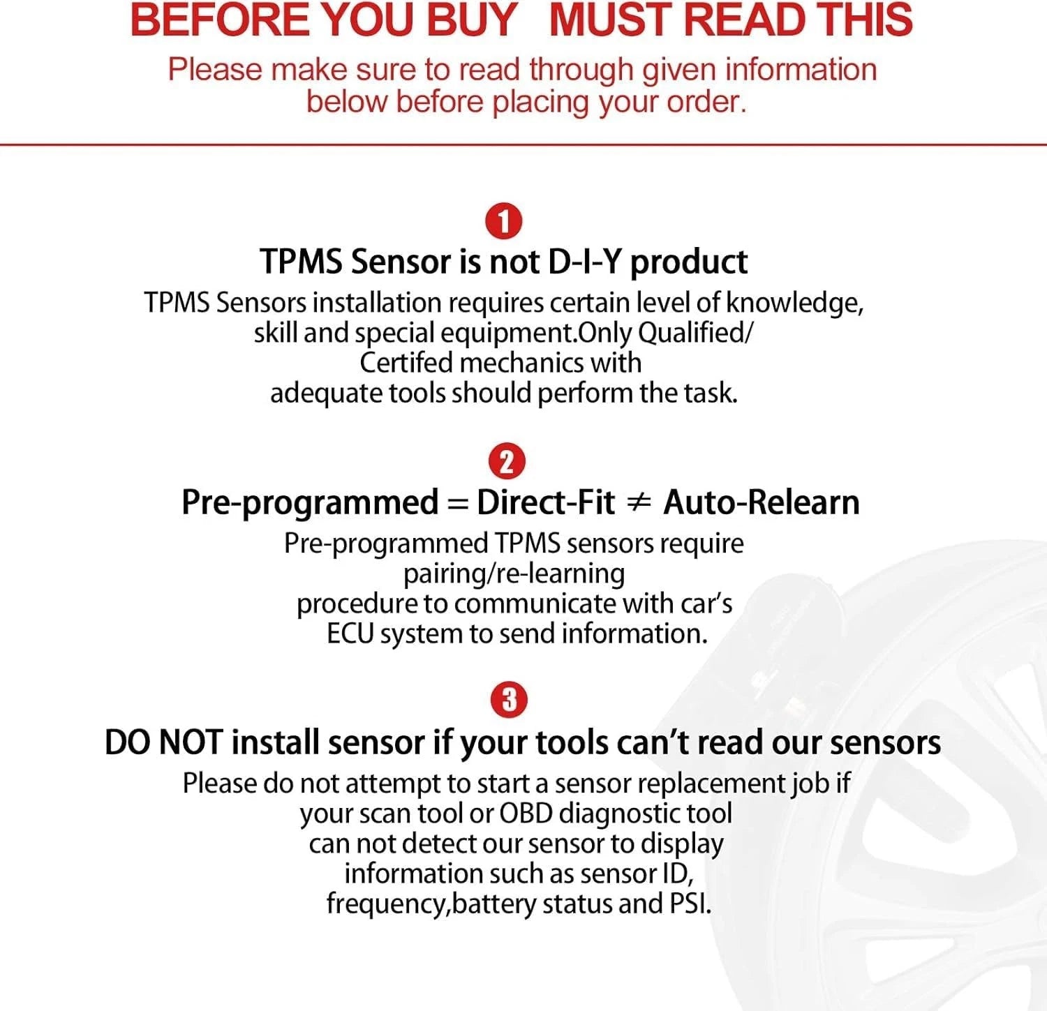Preprogrammed Tire Pressure Sensor TPMS for 2021-2023 Kia K5 (1.6L)