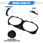 1 Pair Headlight Trim Rings for Dodge Challenger (Black) (703820285786)
