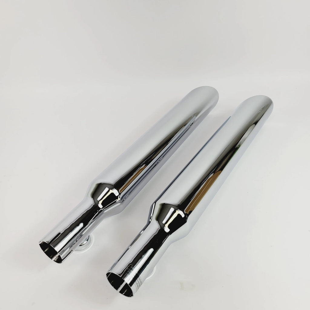 3" Slip On Mufflers 2" Baffle Chrome Slash Down for Harley Softail (2000–2006)