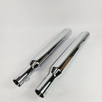 3" Slip On Mufflers 2" Baffle Chrome Slash Down for Harley Softail (2000–2006)