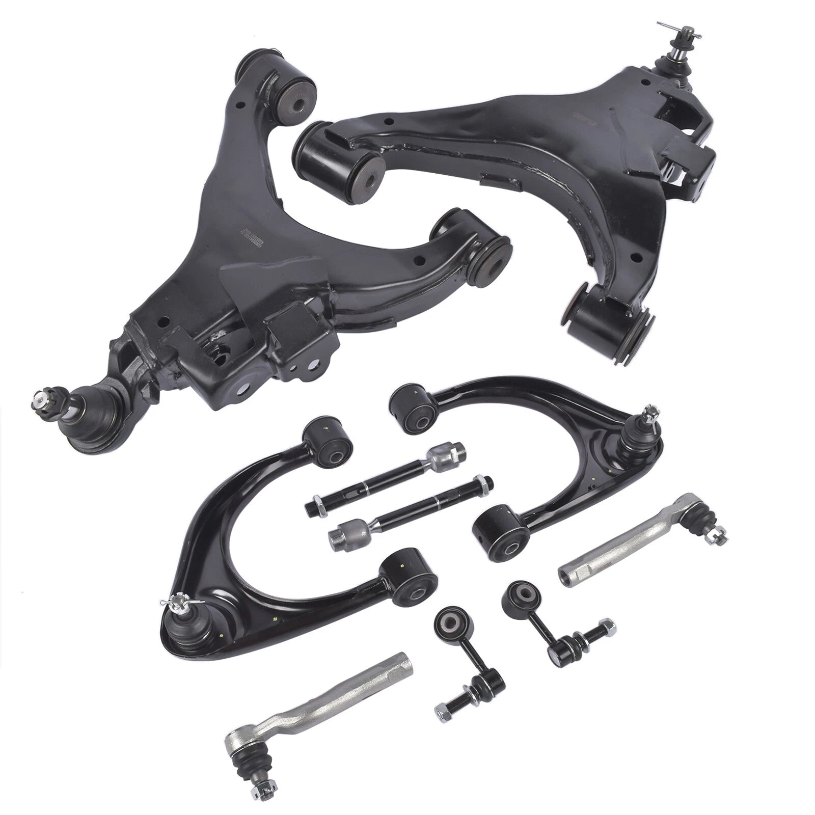 Front Upper Lower Control Arms Suspension Kit for Toyota Sequoia Tundra (2008–2019)