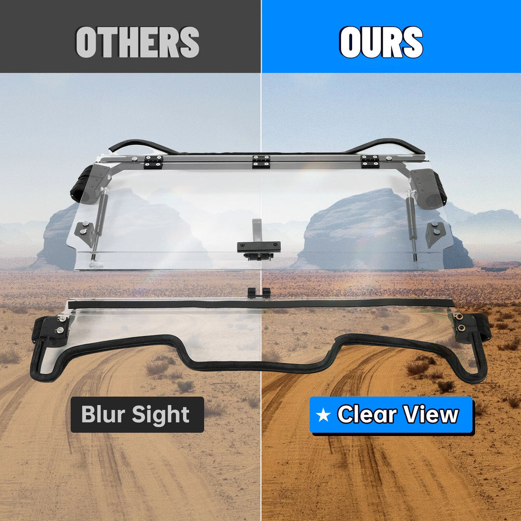 Scratch Resistant Flip Windshield for Polaris RZR XP Turbo S (2019–Present)