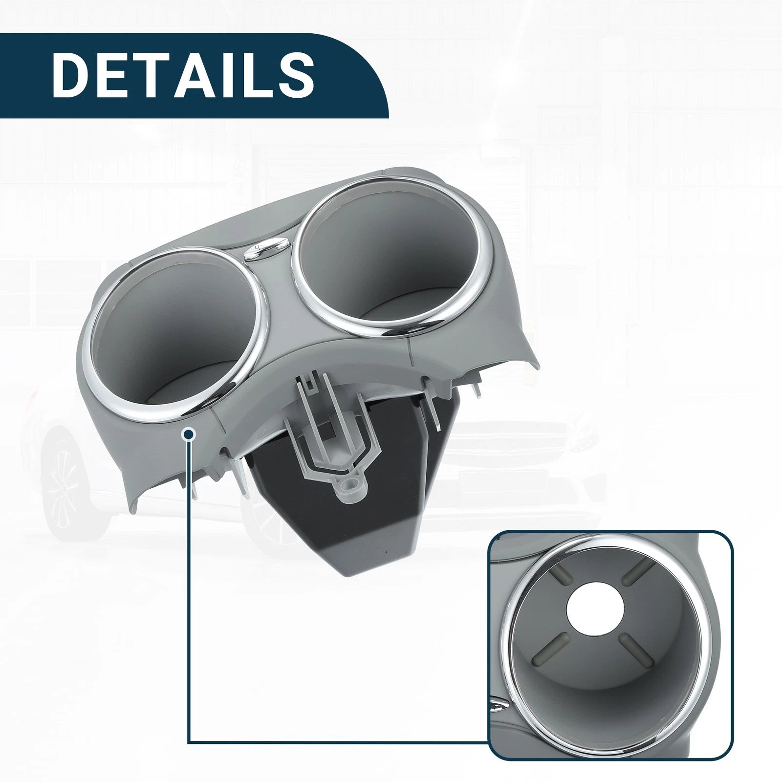 Cup Holder for Mercedes-Benz CLS500 (2006) No.A21968004147G50 Gray
