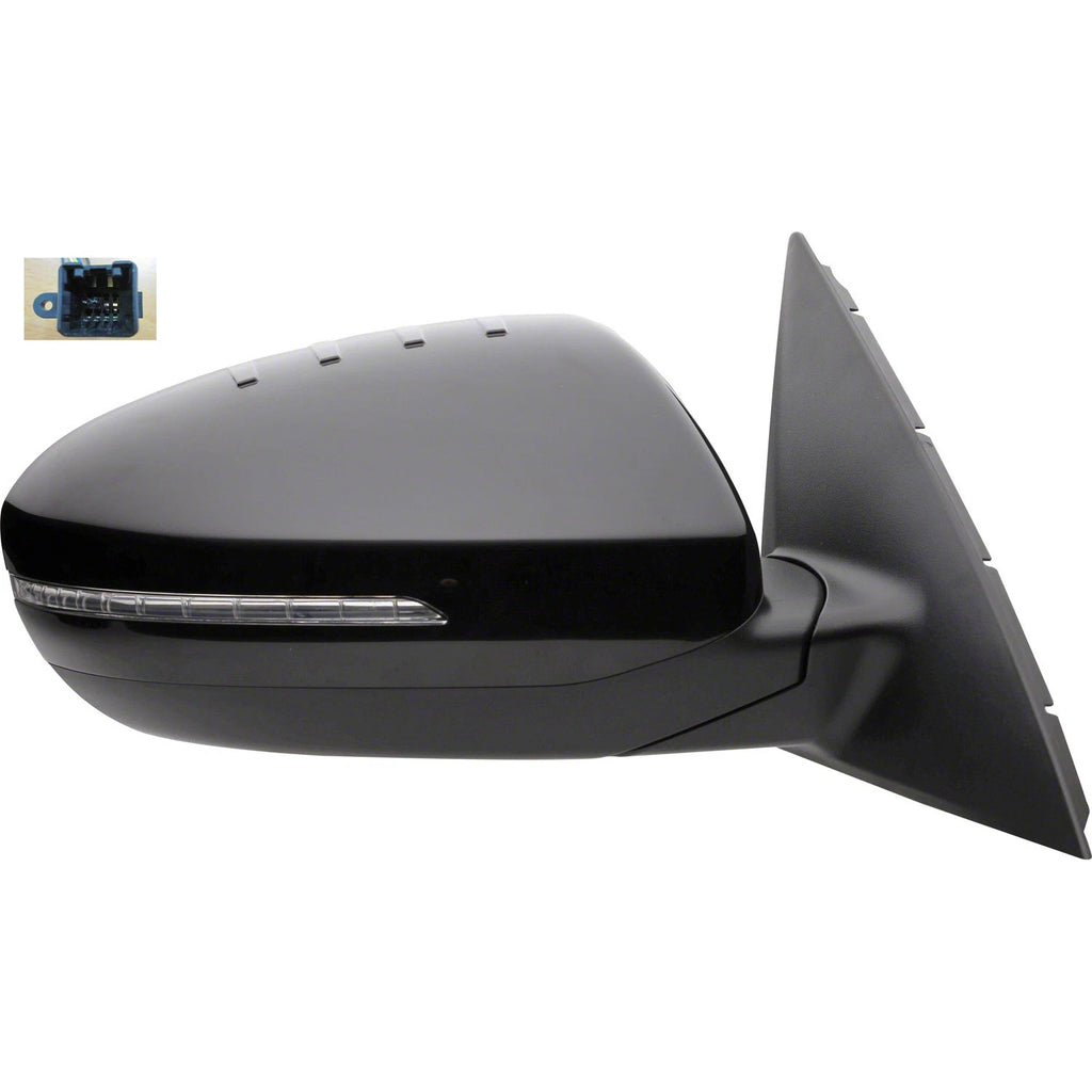 Replacement Ready to Paint Passenger Side Power Mirror for 2011-2013 Kia Optima