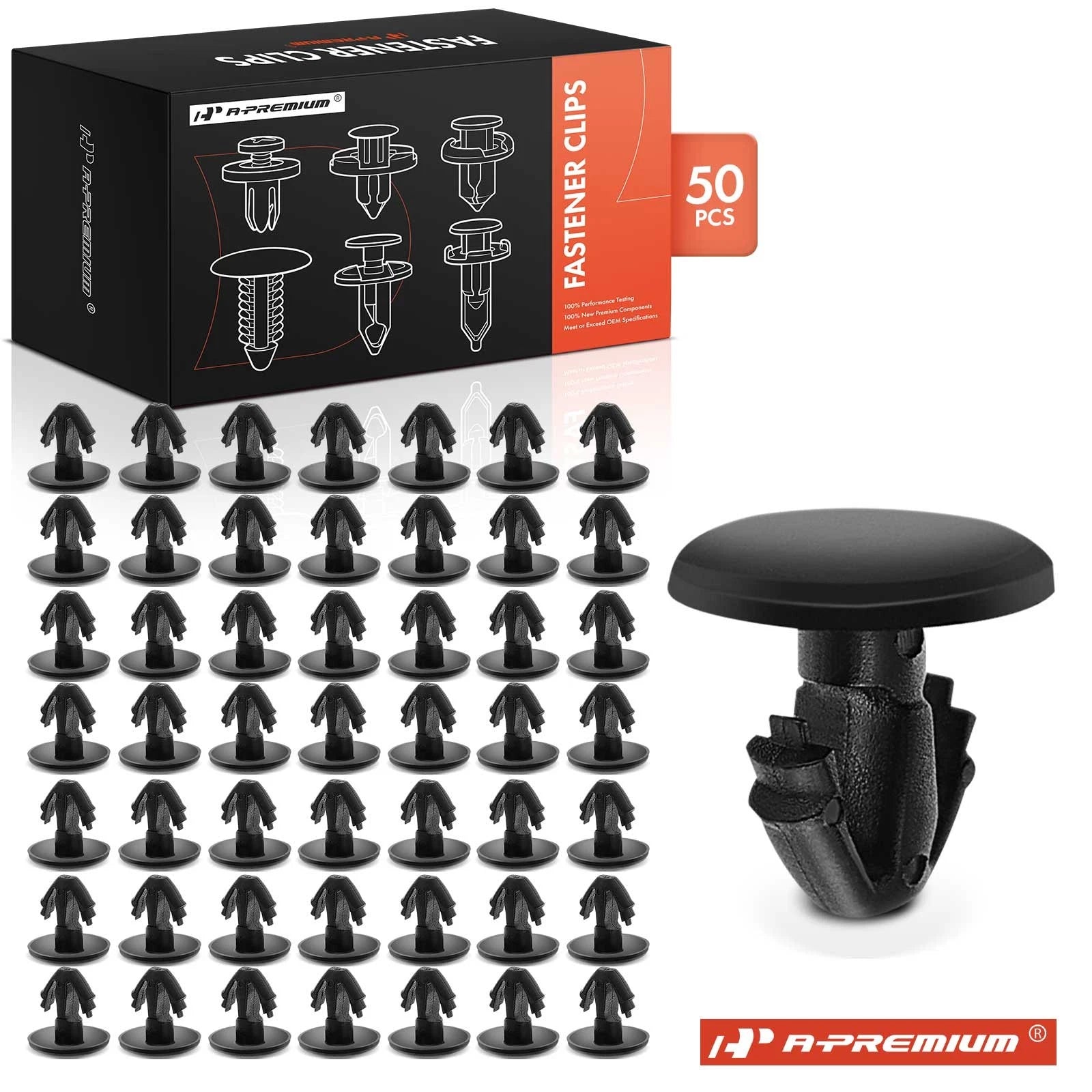 Set of 50 Nylon Weatherstrip Retainer Clips for Honda CR-V (1997–2001)
