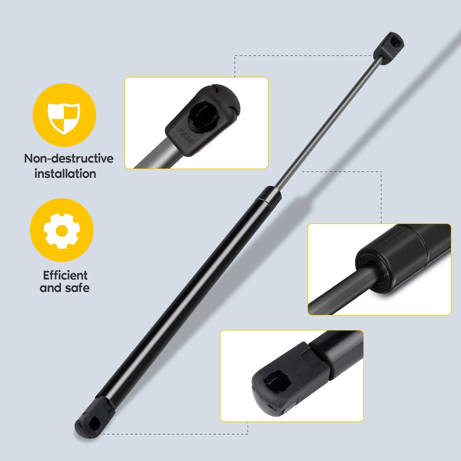 Set of 4 Tailgate Window Lift Supports for Chevrolet Suburban Tahoe GMC Yukon