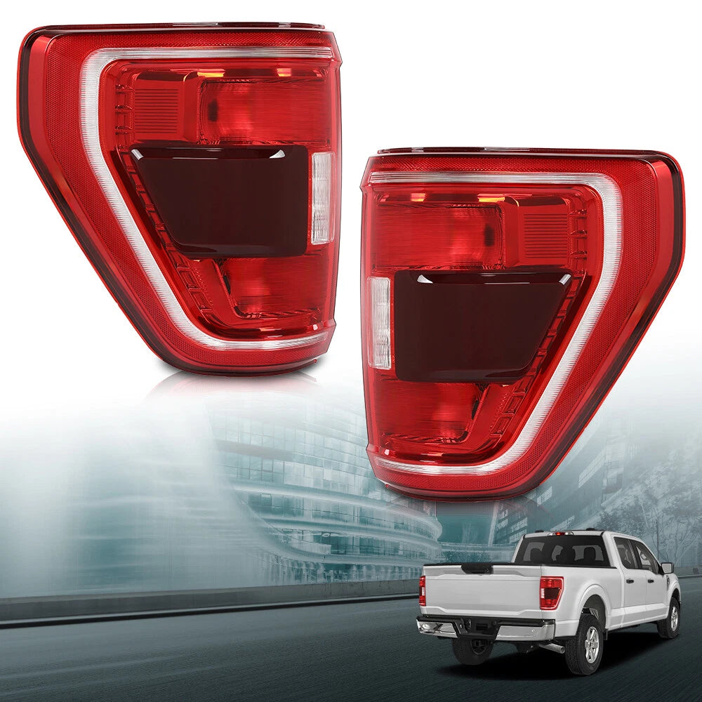 Set of 2 Tail Lights for Ford F-150 XLT (2021–2023) with Blind Spot
