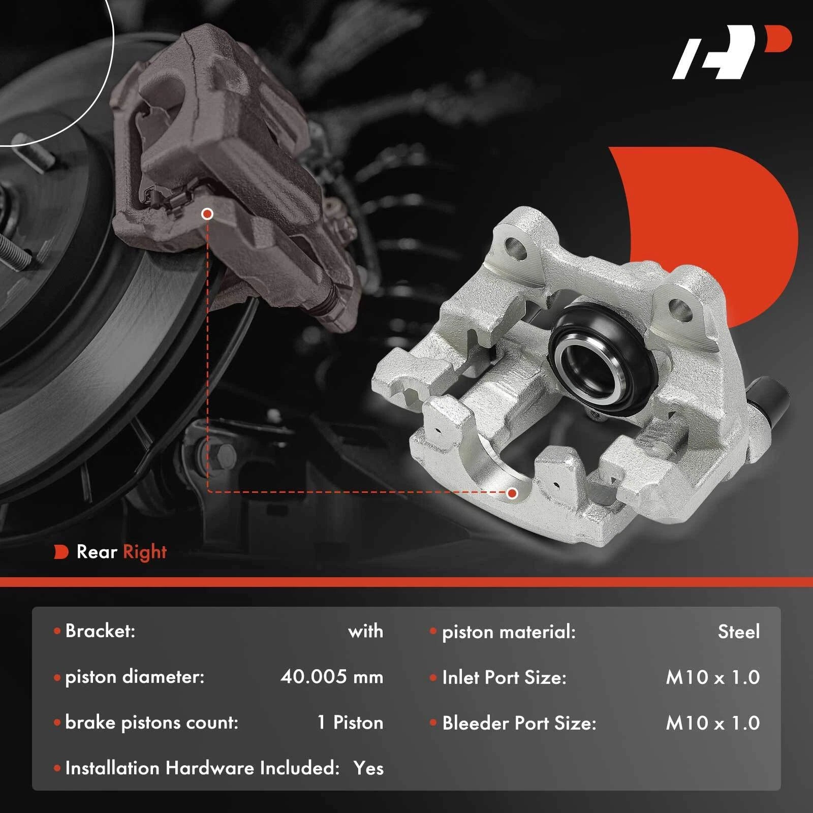 Rear Right Brake Caliper for Mercedes C350 E350 E550 (2008-2012)