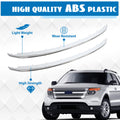 Set of 2 Chrome Front Lower & Upper Grille Molding Trim for Ford Explorer (2011–2015)