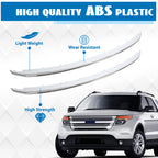 Set of 2 Chrome Front Lower & Upper Grille Molding Trim for Ford Explorer (2011–2015)