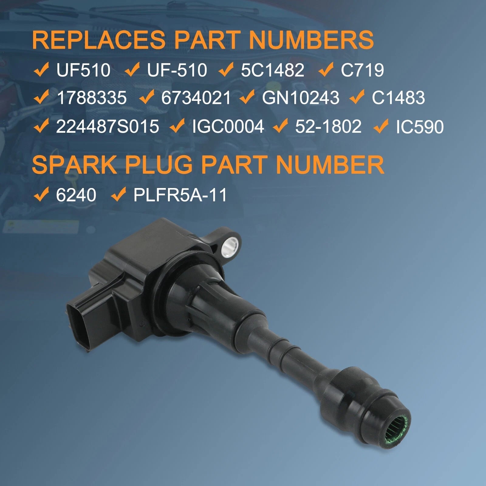 Set of 8 Ignition Coil Spark Plugs for Nissan Armada Titan Infiniti (2004–2007)