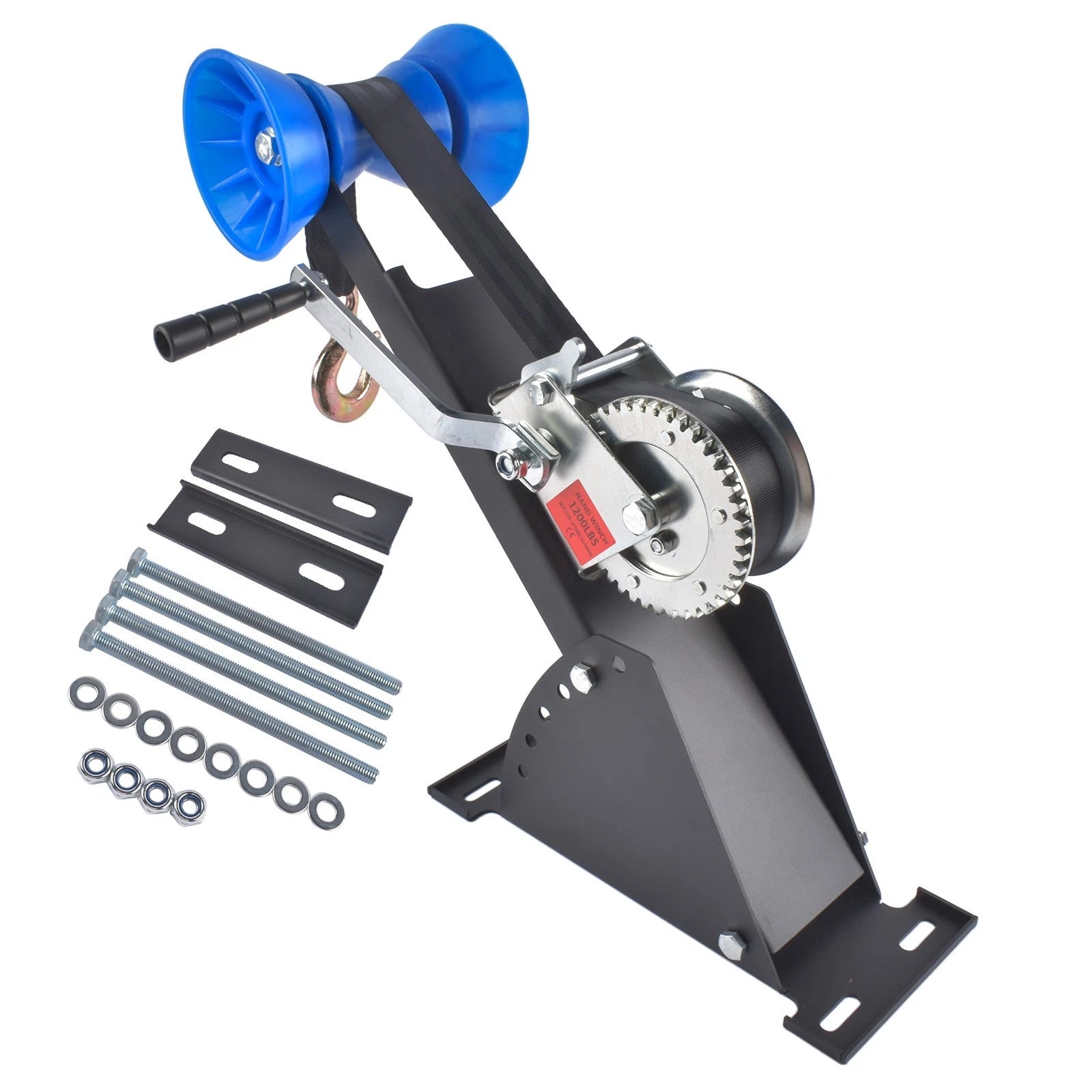 Adjustable Trailer Winch Mount for 3-4" W x 4" H Tongue (1200 lbs)