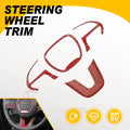 Red Carbon Fiber Steering Wheel Cover Trim for Dodge Durango (2014–2023)