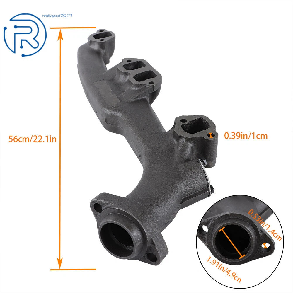 Right Side Exhaust Manifold with Gasket for Dodge Ram Dakota Durango (1997-2004)