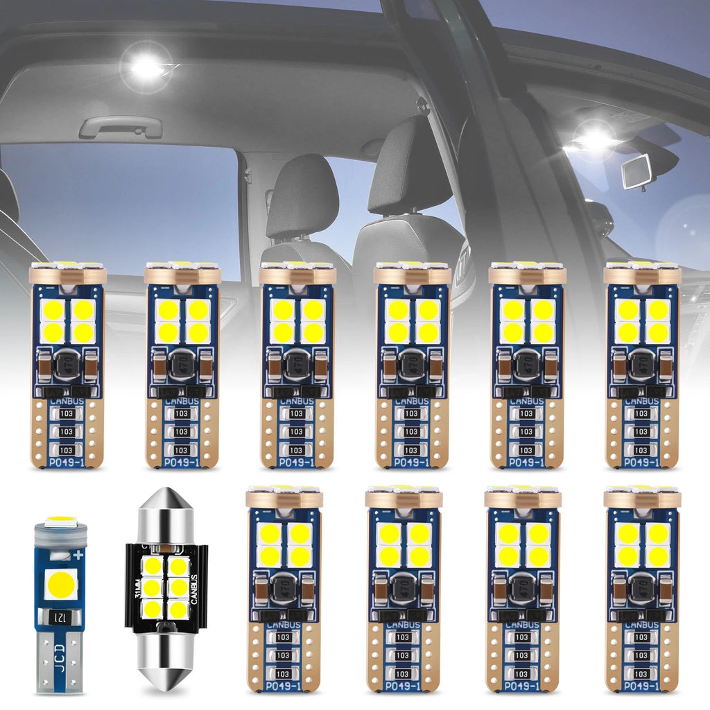Set of 12 LED Dome Glove Box Lights for Toyota Camry (2007–2011)