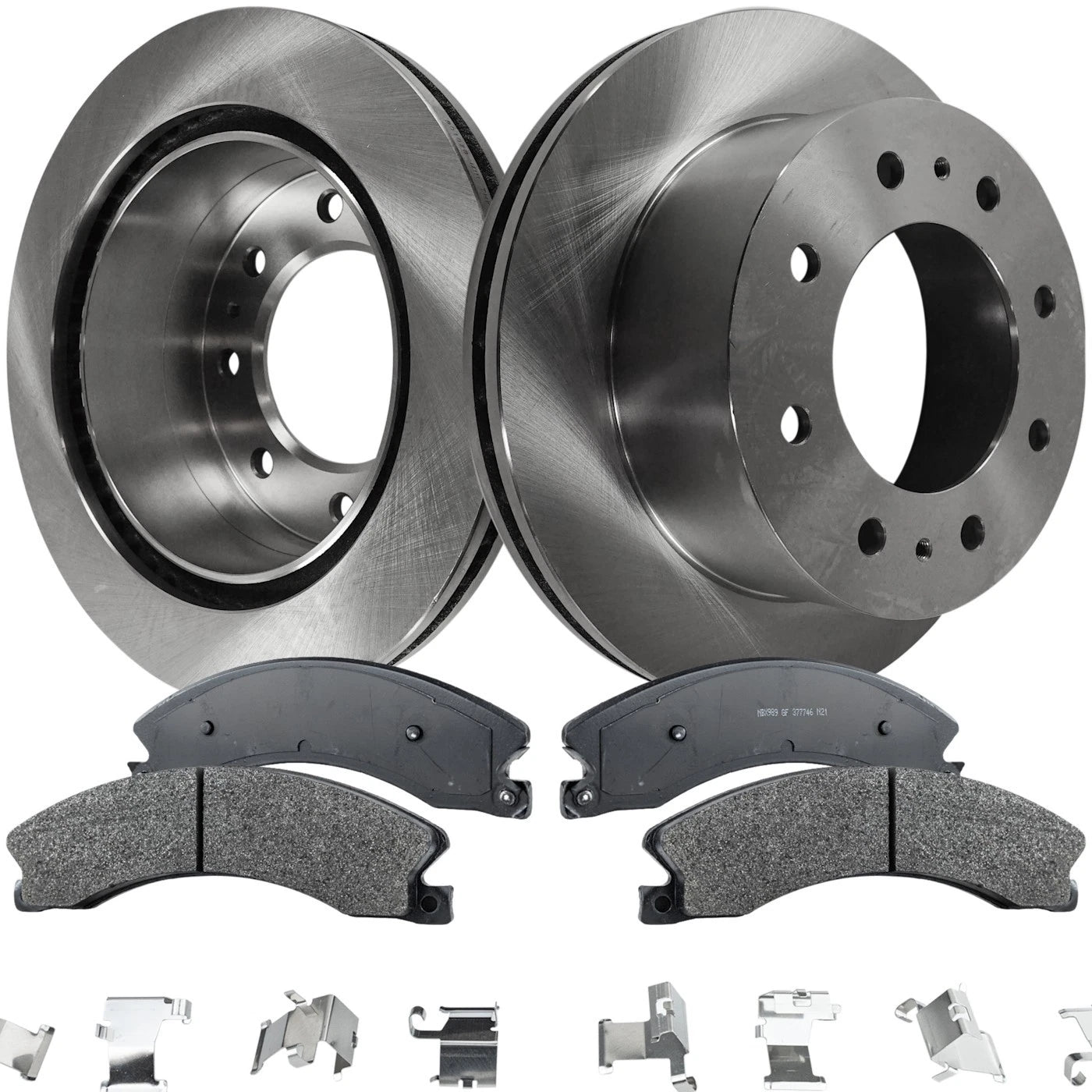 Disc Brake Rotor and Pad Kit for Chevrolet Silverado 2500 HD (2011–2015)