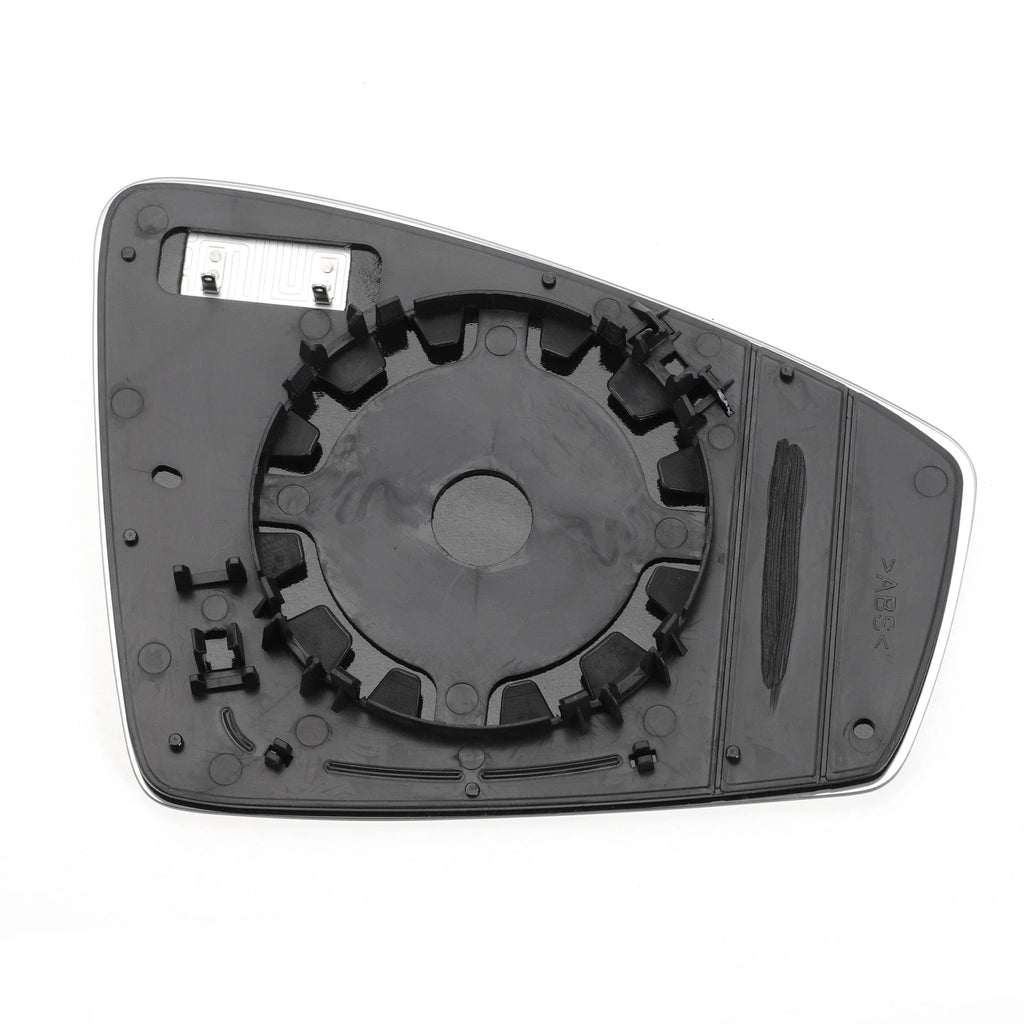 Left Side Heated White Mirror Glass for Volkswagen Tiguan (2016–2021)