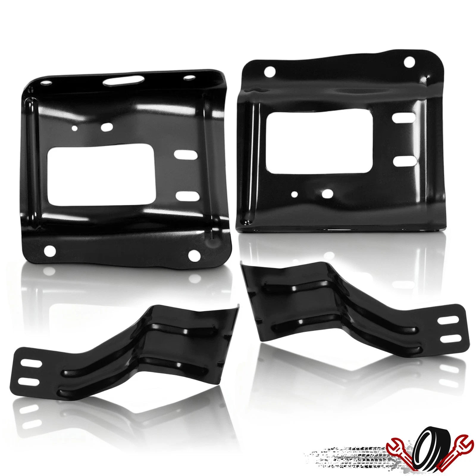 Set of 4 Front Bumper Brackets for Ford F-250 Super Duty (2011–2016)