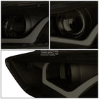 LED Halo Headlights for Ford Focus (2015–2018) - Smoked Tint, Projector