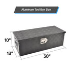 30" Black Aluminum Tool Box for Pickup Truck (Fits )