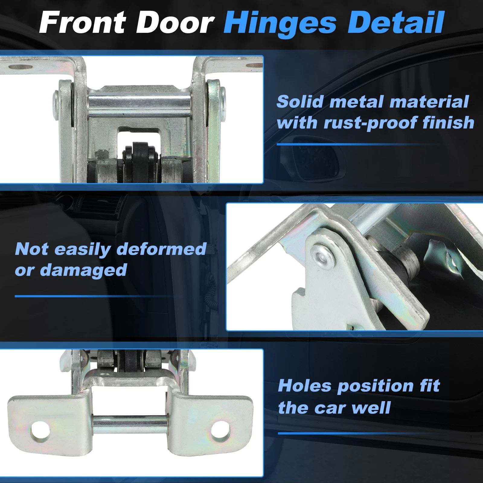 Lower Door Hinge for Ford Mustang (1994–2004) Left/Right 1R3Z-6322810-AA