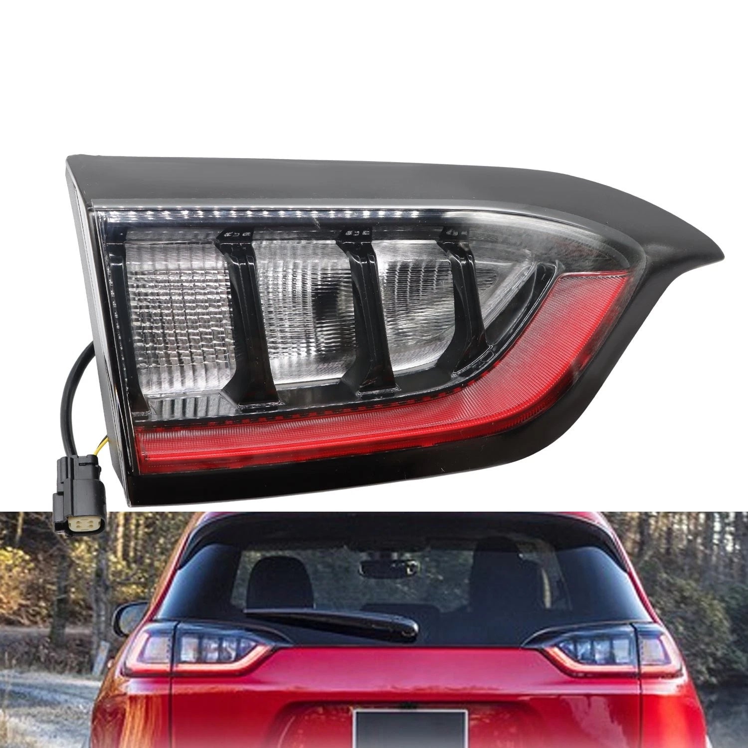 Left Inner Rear LED Tail Light Brake Stop Lamp for Jeep Cherokee (2019–2023)