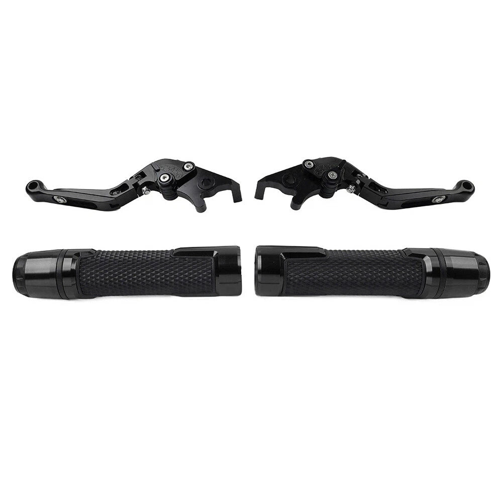 Black Extendable Brake Clutch Levers Set for Suzuki DL1000 (2002–2023)