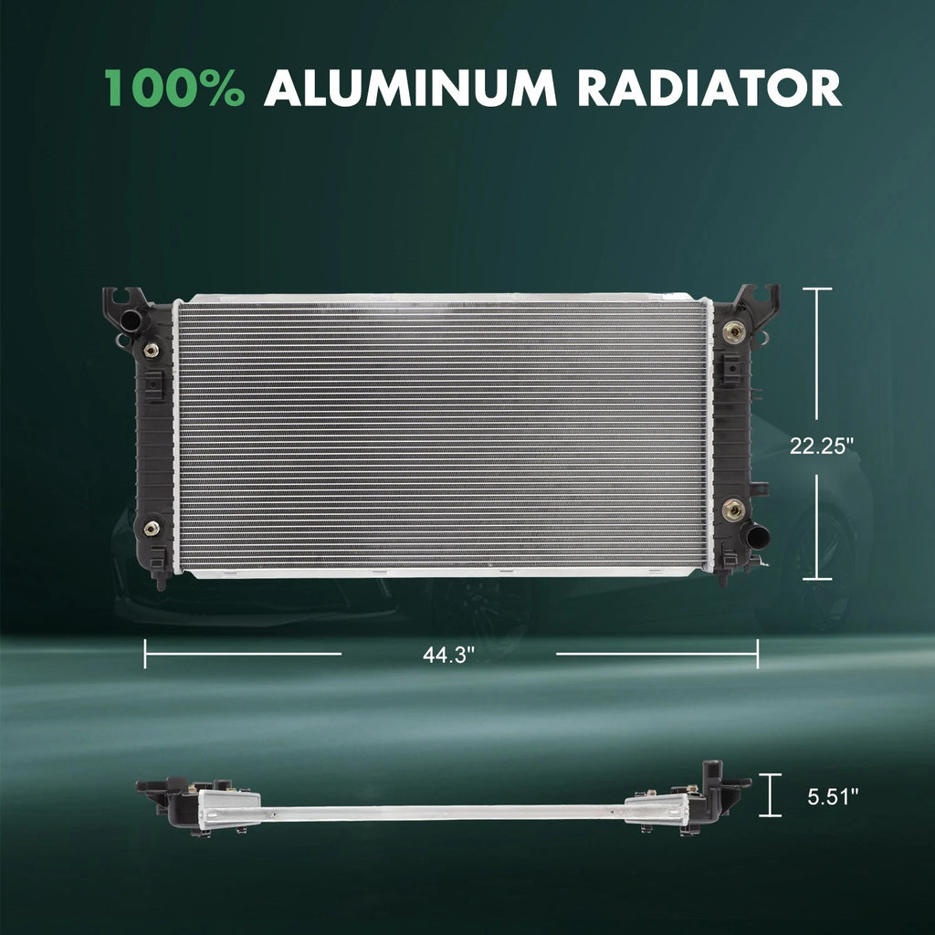 Radiator for GMC Yukon, Chevrolet Silverado 1500, 2500 (2014–2018)