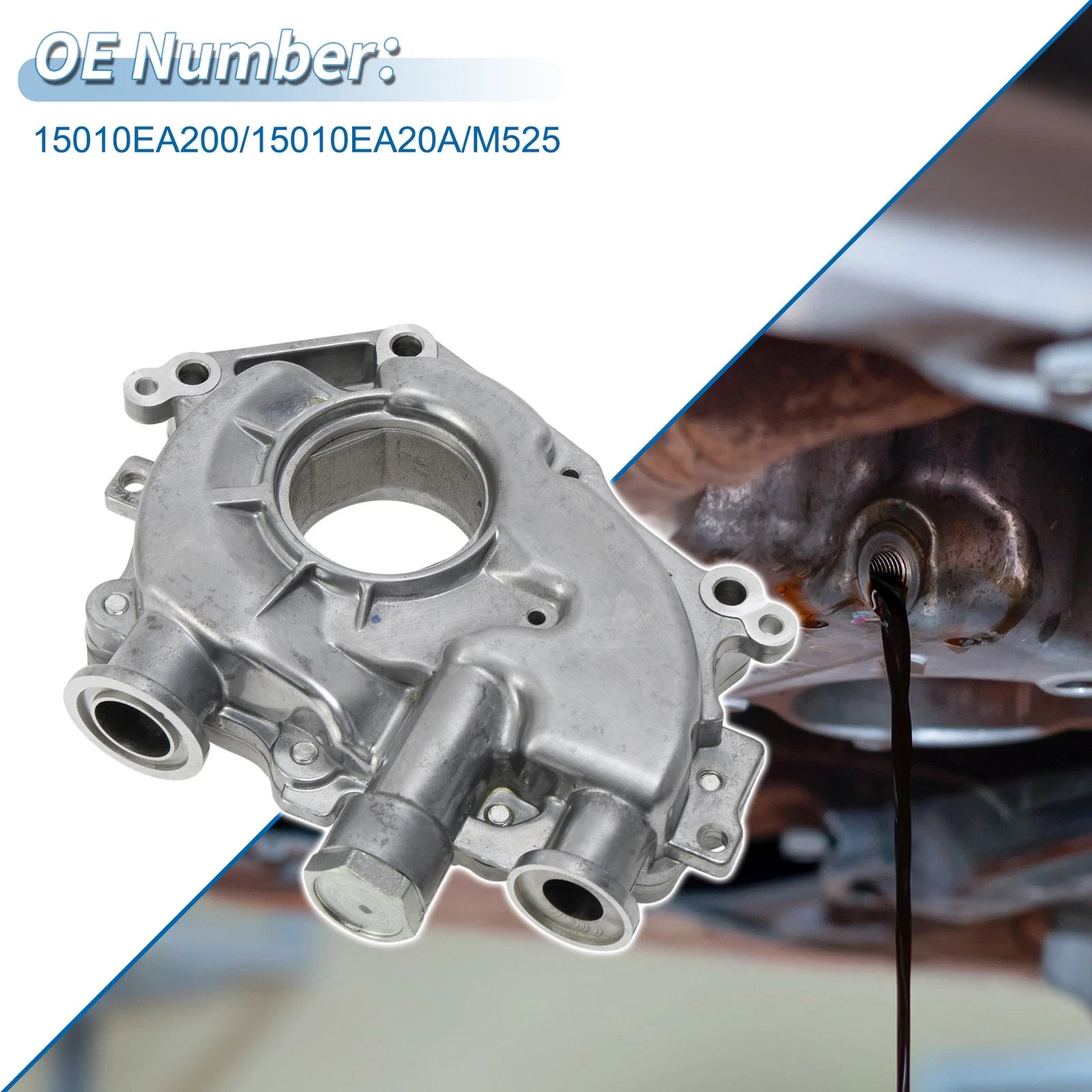 Engine Oil Pump for Nissan Frontier (2005–2019) - 15010EA200, 15010EA20A, M525