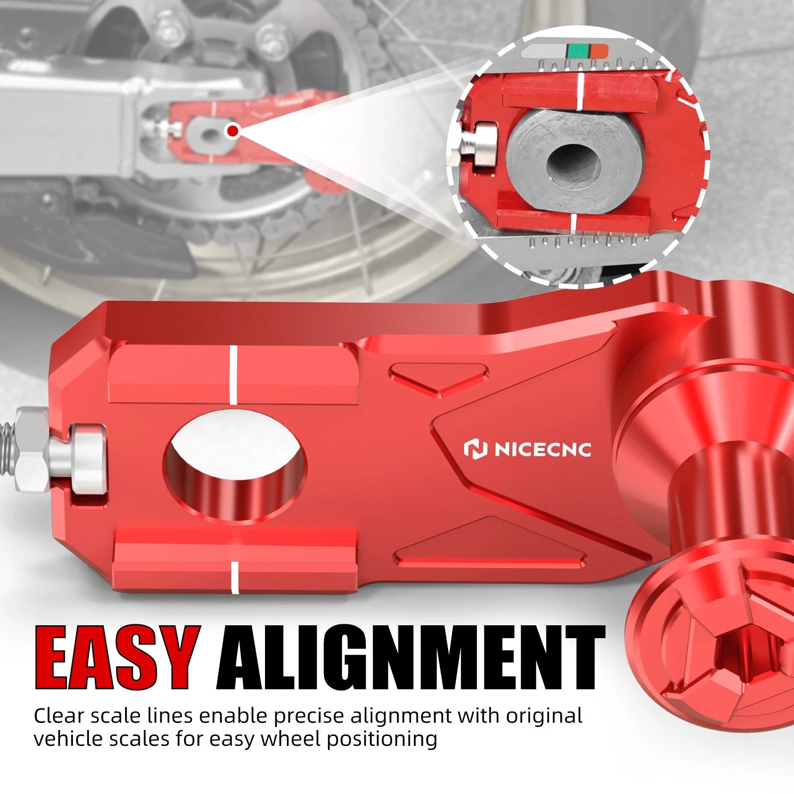 Rear Chain Adjuster w/Stand Hook for Honda CRF1100L Africa Twin (2020–2026)