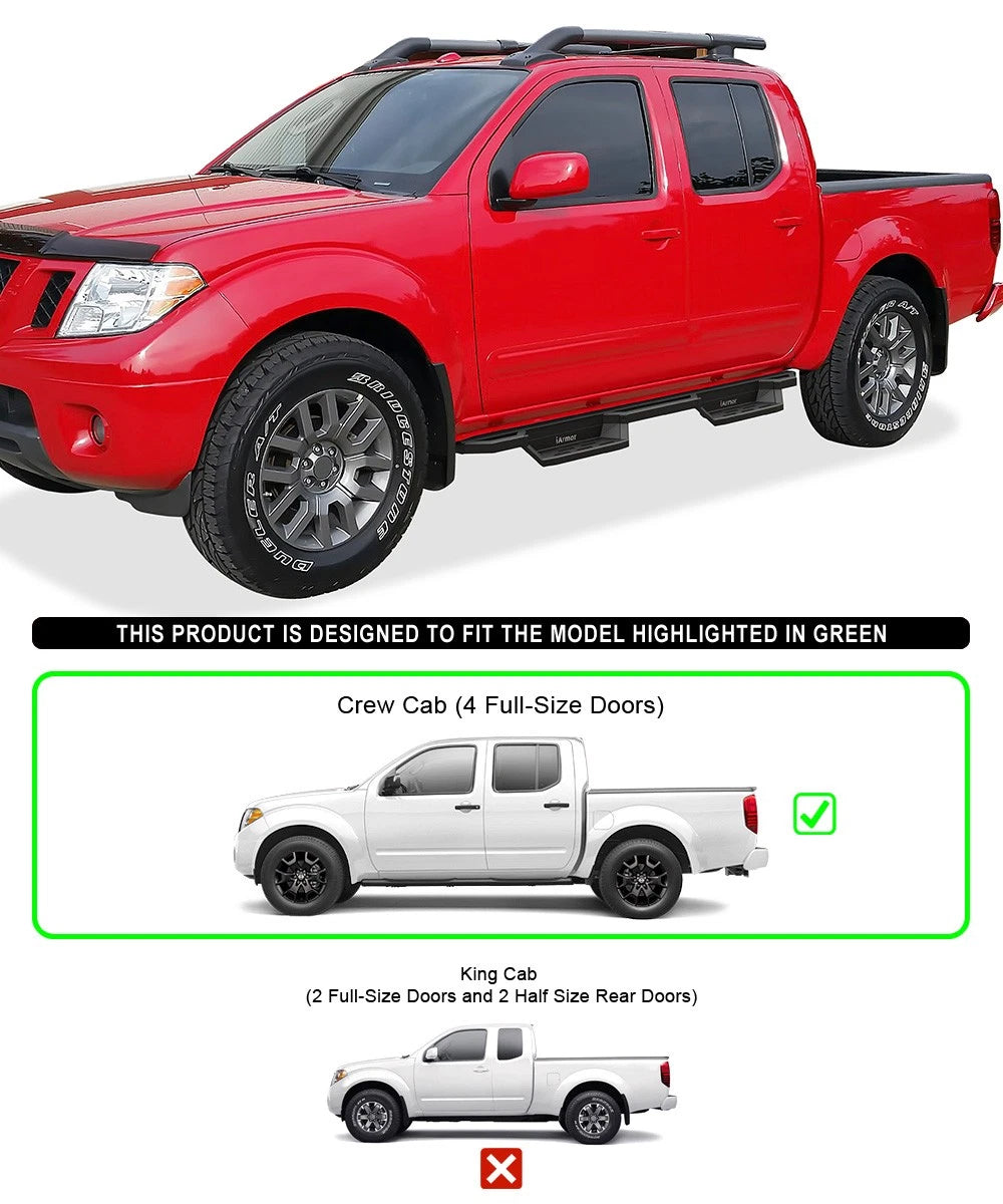 Stainless Steel Pocket Steps for Nissan Frontier Crew Cab (2005-2026)