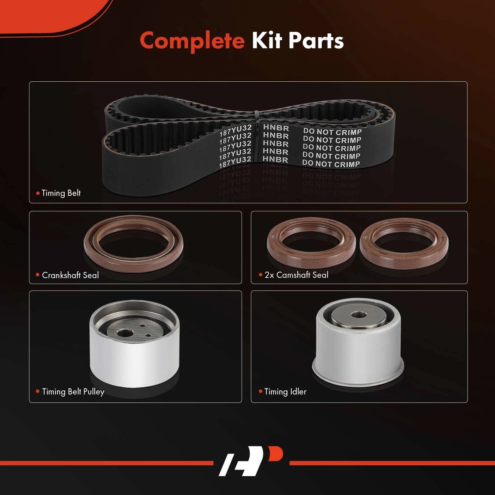 6X Timing Belt Kit for Mitsubishi Eclipse (2000-2005)
