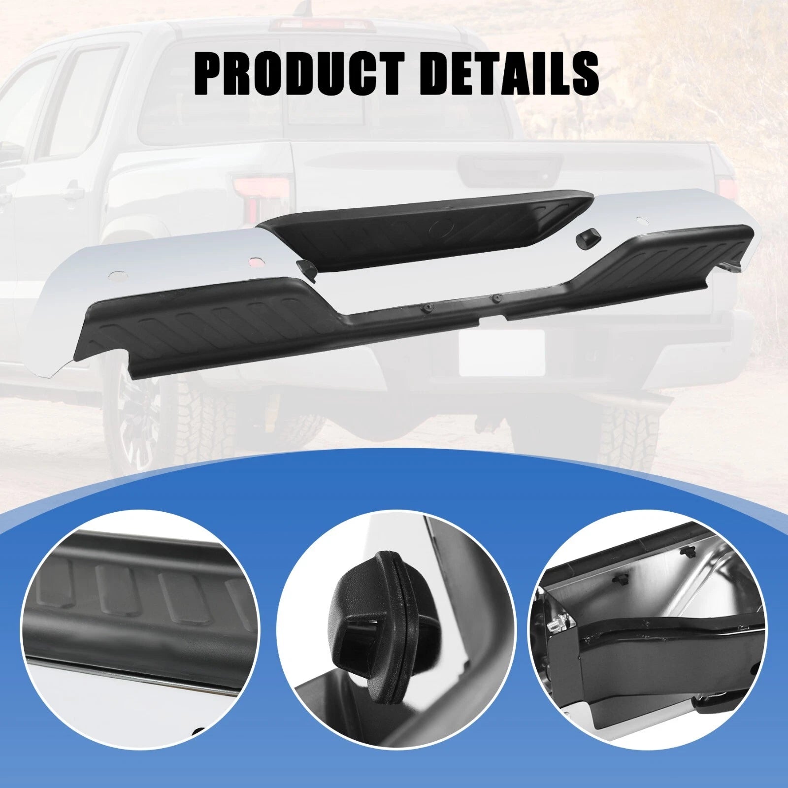 Chrome Rear Bumper Assembly for Nissan Frontier (2005-2021)