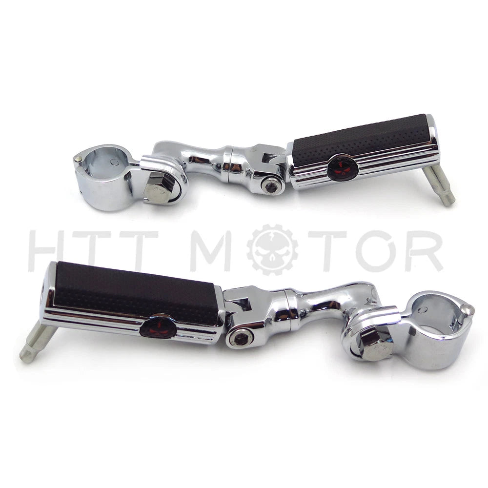Footpeg Mounting Kit Chrome for Gear Skull (1" 25mm)