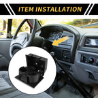 Cup Holder for Ford F-250 F-350 F-450 F-550 (2008–2016) Coin Holder Gray
