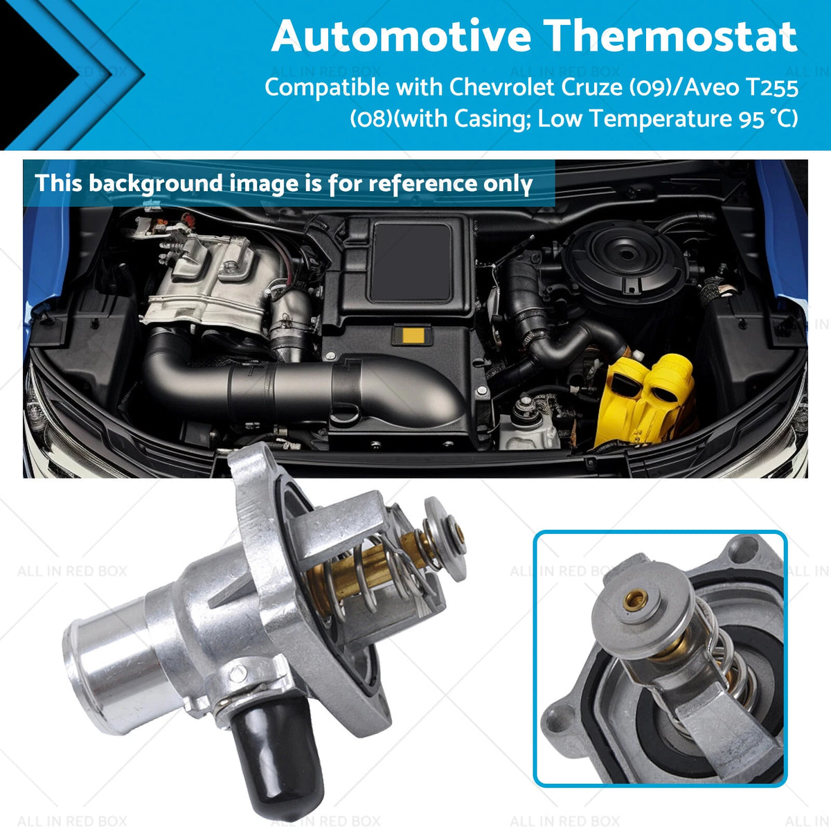 Thermostat for Chevrolet Fiat Opel (1338178, 6338018)